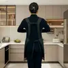 Novo Avental de Cozinha Impermeável com Logo Personalizado, à Prova de Salpicos, Moderno, Sem Mangas, Doméstico, Resistente à Água, Resistente a Óleo, para Casamentos
