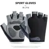 Luvas de Ciclismo Meio Dedo para Homens e Mulheres, Esportes ao Ar Livre, Montanhismo, Absorção de Choque, Silicone Antiderrapante, Malha Respirável, Proteção Solar, Luvas Finas