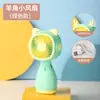 Ventilador Portátil Pequeno Transfronteiriço Desenho Animado USB Mini Portátil para Desktop Base Cordão Ventilador Presente para Estudante Venda por Atacado