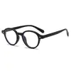 Nuevas gafas redondas vintage para mujer, decoradas con tachuelas, montura de gafas de estilo artístico de moda, gafas clásicas de moda sin graduación