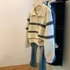 Suéter Rayado Estilo Coreano Súper Atractivo para Mujer 2026 Nuevo Cardigan de Punto Otoño/Invierno Top Coreano Dongdaemun Ropa Exterior