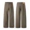 Muxi Clothing Calças Casuais Minimalistas Versáteis Tendência Estilo Limpo Estilo Básico Calças de Perna Reta Largas para Casal