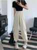 Verano Nuevo Estilo Pantalones Casuales Pequeños de Trabajo Pierna Fruncida Pantalones Deportivos para Mujer Ligeros Transpirables Protección Solar Pantalones Paracaídas
