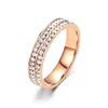 Moda Europea y Americana 2023 Nuevo Nicho Banda Estrecha Anillo Completo de Diamantes Anillo para Meñique de Mujer Fabricante de Origen Descuentos por Cantidad