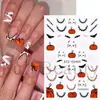 Nuevas Pegatinas Transfronterizas para Uñas para Halloween: Cicatrices de Dibujos Animados, Calabazas, Murciélagos, Telarañas, Pegatinas Adhesivas para Uñas al por Mayor