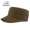 Chapéus de Algodão Novos para Homens para Primavera e Verão, Chapéus de Topo Reto, Chapéus de Proteção Solar para Exterior, Bonés de Baseball Versáteis Casuais, Chapéus Militares para Mulheres