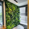 Pared Vegetal de Simulación Pared de Plantas Verdes Pared de Flores Pared de Fondo de Plantas Verdes Decoración de Cabecera de Puerta Flores Artificiales Césped de Plástico Decoración de Pared Paquete