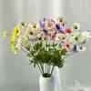 Decoración de Sala de Estar con Flores Artificiales Como Phalaenopsis y Peonías, Peonías de Seda y Plástico para Muebles de TV y Mesas de Comedor, Venta al por Mayor de Fabricantes