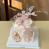 2026 Día de la Madre Hermosa Decoración de Pastel Acrílico Topper Feliz Día de la Madre Decoración con Cinta de Moño