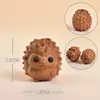 Acessórios de urso e gato de desenho animado em madeira de pêssego e sândalo, componentes DIY, pequenos ornamentos de madeira, pingentes e itens decorativos