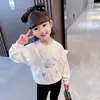 Sudadera de Ropa Exterior para Niña con Diseño de Conejo con Lentejuelas, Nuevo Top Elegante Primavera 2026 para Bebés Niñas, Capa Base de Primavera