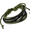 Acessórios Explosivos Transfronteiriços Pulseira Personalizada de Couro Bovino Multicamadas Tecida à Mão Simples Combina com Tudo Pulseira Estudantil Masculina e Feminina