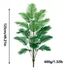 Planta Verde Simulada Nórdica Palmeira Girassol Sala de Estar Pátio Grande de Chão Decoração de Casa Árvore Falsa de Plástico Atacado