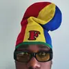 Moda Gótica para Hombre Otoño Invierno Tendencia Estilo Callejero Ins Diseño de Personalidad Bloque de Color Gorro de Punto Y2k Ropa Transfronteriza