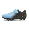 Zapatos de fútbol de velcro transfronterizos con tacos largos, versión de talla grande para niños y niñas, adolescentes, competición profesional y zapatos de fútbol de entrenamiento