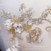 Changshu Runfa Apparel Patch de Renda com Lantejoulas Vermelhas e Contas na Cor Champagne para Decoração de Roupas Infantis Acessórios Feitos à Mão