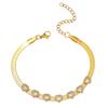 Pulsera para Mujer Estilo Japonés-Coreano Elegante Nueva Pulsera de Amor Esmeralda Moda Pulsera de Zirconia Pulsera con Sentido de Diseño Nicho