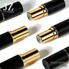 Pedido Jinze: Tapa redonda a presión, Tubo de lápiz labial de boca plana con anillo central, 3.5 ml, Material de embalaje de plástico