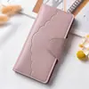 Nova Carteira Longa Feminina 2025 Estilo Europeu e Americano Grande Capacidade Carteira Longa Botão de Renda Clutch Atacado