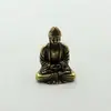 Figura Sentada de Latão Sólido Ornamento Antigo para Mesa de Escritório e Hall de Entrada, Decoração Vintage para Casa, Pequeno Ornamento em Cobre na Posição Sentada