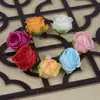Cabeças de Flores de Rosa Artificiais, Parede de Flores de Rosa e Hortênsia, Acessórios para Corsage, Decoração de Flor para Pente de Hanfu, Casamento 6cm Multicolor Vermelho Brilhante