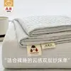 Lençol de cama de gaze dupla camada cor sólida, peça única, novo modelo 2026, não 100% algodão, algodão puro, para dormitório individual, uso doméstico, lençol de tatame