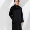 Nuevo Abrigo de Lana Doble Cara para Mujer, Abrigo de Longitud Media para Otoño e Invierno, Abrigo de Lana Holgado y Adelgazante