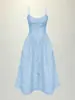 Vestido Retrô Estilo Hepburn Quadrado de Alça para Mulheres, Comércio Exterior Transfronteiriço 2026 Europeu e Americano, Vestido de Linha A Elegante e na Moda, Cintura Marcada
