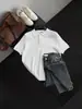 Camisa Polo de Punto Casual Simple Estilo Japonés para Verano, Versátil para el Uso Diario, Corte Ajustado, Color Sólido, Manga Corta para Hombre