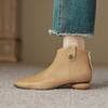 Botas de Mujer Impresionantemente Hermosas, Suaves y Versátiles, Botines de Punta Fina, Botas de Tacón Grueso para Mujer, Nuevas Botas Individuales de Estilo Francés para Otoño e Invierno 2026, Botas de Moda