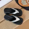 Chanclas de Suela Gruesa para Mujer, Novedad Verano 2026 Estilo Coreano Moda Chanclas para Mujer