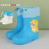 Botas de chuva infantis de desenho animado dinossauro fofo elástico de cano médio antiderrapante para crianças do ensino fundamental e jardim de infância botas de chuva botas de chuva