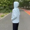 Otoño e Invierno Nuevo para Mujer con Capucha Ligera de Algodón Corta Holgada Versátil Estilo Coreano Estilo Ins Chaqueta Comercio Exterior al por Mayor