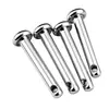 Piercing de cartílago de oreja, piercing de hueso de oreja, piercing de labio, aleación de titanio f136, agujero lateral, fondo plano, para hacer tú mismo, accesorios de joyería para piercing de aleación de titanio G23