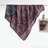 Novo Lenço Quadrado 2025 90cm Cor Dupla Toque de Veludo Jardim de Monet Literário Versátil Elegante Lenço Pashmina Lenço Quadrado
