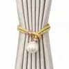 Directo de fábrica hebilla creativa para cortina de noche de perlas cuerda instalación simple sin herramientas accesorios para cortinas correas para cortinas