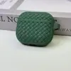 Funda Protectora de Silicona Líquida Anti-Caídas con Patrón Tejido para Auriculares Bluetooth Inalámbricos Apple Airpods3