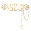 Cinturón de Metal Redondo Hueco para Mujer Transfronterizo Moda Simple Versátil Cadena de Cintura Cinturón Accesorios de Ropa Cadena de Cintura Mayoreo
