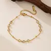 Exquisito Collar con Colgante de Circonita Super Brillante para Mujer Cadena de Clavícula de Acero de Titanio de Alta Gama Nicho Accesorios Elegantes