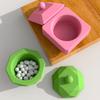 Molde de silicona para caja de almacenamiento de cristal epoxi Zibo DIY con rombos multilaterales para velas de yeso y decoración de tazas