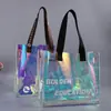 Fornecimento direto da fábrica bolsa tridimensional a laser bolsa mágica de gelatina bolsa transversal para estudante bolsa de pvc portátil da moda para influenciadores digitais