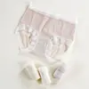 Falda Xiaolan Primavera y Verano Sexy Pura Deseo Malla Burbuja Calzones Mujer Cintura Media Borde de Encaje Elásticos Transpirables Briefs L026