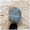 Mochila Ins Estilo Coreano Feminina 2024 Novo Estilo Bolsa de Viagem com Corrente Design Nicho Bolsa de Ombro para Trabalho