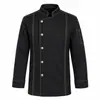 Uniforme de trabajo de chef, manga larga, para otoño e invierno, uniforme de chef de hotel, uniforme de personal de cocina, uniforme de chef de restaurante, al por mayor