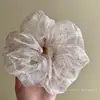 Scrunchie de Malha com Strass de Temperamento Suave Estilo Francês Versátil de Alta Qualidade para Rabo de Cavalo Coque Acessório de Cabelo para Mulheres
