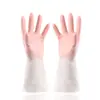 Guantes Impermeables de Caucho Látex Duraderos para Limpieza de Cocina, Lavar Ropa y Platos, Guantes de Lavavajillas de Plástico y Caucho Engrosados