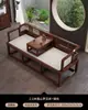 Nueva cama Arhat de madera maciza estilo chino, sofá cama para sala de estar estilo Ming para apartamentos pequeños, silla Arhat Zen simple de doble uso