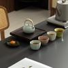 Juego de Tazas de Té Kung Fu de Horno Ru del Fabricante Taza Maestra de Cerámica de Alta Gama Taza de Té Regalo de Acompañamiento Juego de Té Caja de Regalo Empresarial