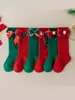 Calcetines Navideños Personalizados para Niños de Media Pantorrilla Rojos Festivos para las Fiestas de Año Nuevo Calcetines de Bebé de Media Pantorrilla Calcetines para Bebé Transfronterizos