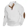 Suéter de punto jacquard para hombre, cuello alto, manga larga, talla europea, para otoño e invierno, de uso exterior y casual, venta al por mayor